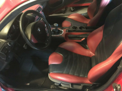 2000 BMW M Coupe in Imola Red 2 over Imola Red & Black Nappa