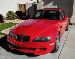 2000 BMW M Coupe in Imola Red 2 over Black Nappa