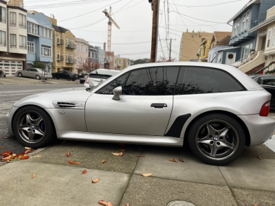 2000 BMW M Coupe in Titanium Silver Metallic over Black Nappa