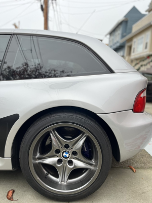 2000 BMW M Coupe in Titanium Silver Metallic over Black Nappa