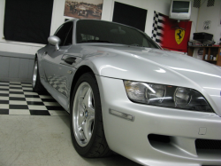 2000 BMW M Coupe in Titanium Silver Metallic over Black Nappa - Front 3/4 Detail