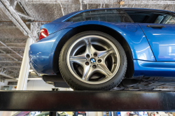 2000 BMW M Coupe in Estoril Blue Metallic over Estoril Blue & Black Nappa