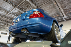 2000 BMW M Coupe in Estoril Blue Metallic over Estoril Blue & Black Nappa