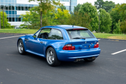 2000 BMW M Coupe in Estoril Blue Metallic over Estoril Blue & Black Nappa