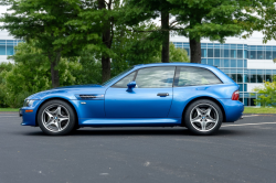 2000 BMW M Coupe in Estoril Blue Metallic over Estoril Blue & Black Nappa