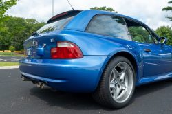 2000 BMW M Coupe in Estoril Blue Metallic over Estoril Blue & Black Nappa