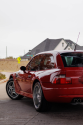 2000 BMW M Coupe in Imola Red 2 over Imola Red & Black Nappa