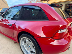 2000 BMW M Coupe in Imola Red 2 over Imola Red & Black Nappa