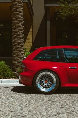 2000 BMW M Coupe in Imola Red 2 over Black Nappa