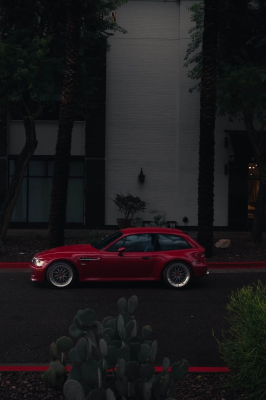 2000 BMW M Coupe in Imola Red 2 over Black Nappa
