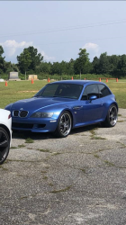 2000 BMW M Coupe in Estoril Blue Metallic over Estoril Blue & Black Nappa