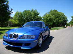 2000 BMW M Coupe in Estoril Blue Metallic over Estoril Blue & Black Nappa