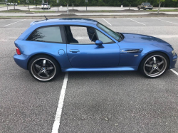 2000 BMW M Coupe in Estoril Blue Metallic over Estoril Blue & Black Nappa