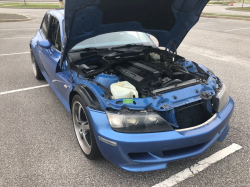 2000 BMW M Coupe in Estoril Blue Metallic over Estoril Blue & Black Nappa