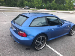 2000 BMW M Coupe in Estoril Blue Metallic over Estoril Blue & Black Nappa