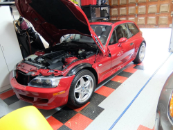 2000 BMW M Coupe in Imola Red 2 over Black Nappa