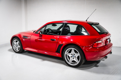 2000 BMW M Coupe in Imola Red 2 over Black Nappa