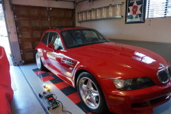 2000 BMW M Coupe in Imola Red 2 over Black Nappa