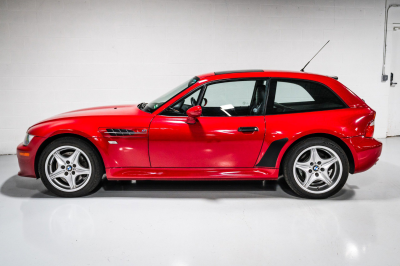 2000 BMW M Coupe in Imola Red 2 over Black Nappa