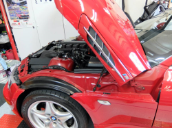 2000 BMW M Coupe in Imola Red 2 over Black Nappa