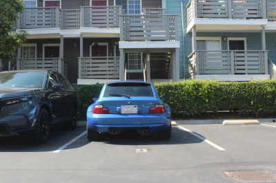 2000 BMW M Coupe in Estoril Blue Metallic over Estoril Blue & Black Nappa