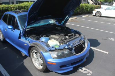 2000 BMW M Coupe in Estoril Blue Metallic over Estoril Blue & Black Nappa