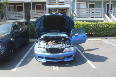 2000 BMW M Coupe in Estoril Blue Metallic over Estoril Blue & Black Nappa