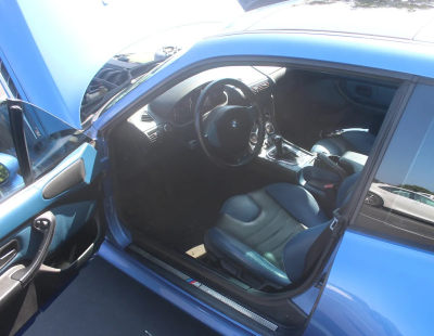 2000 BMW M Coupe in Estoril Blue Metallic over Estoril Blue & Black Nappa