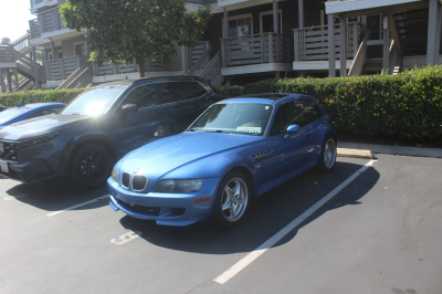 2000 BMW M Coupe in Estoril Blue Metallic over Estoril Blue & Black Nappa
