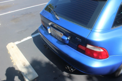 2000 BMW M Coupe in Estoril Blue Metallic over Estoril Blue & Black Nappa