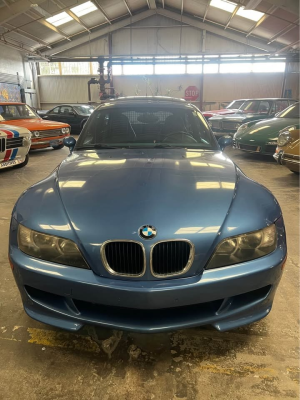 2000 BMW M Coupe in Estoril Blue Metallic over Estoril Blue & Black Nappa