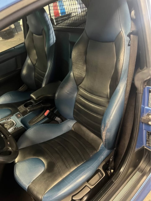 2000 BMW M Coupe in Estoril Blue Metallic over Estoril Blue & Black Nappa