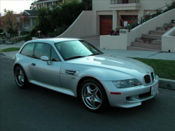 2000 BMW M Coupe in Titanium Silver Metallic over Imola Red & Black Nappa - Front 3/4