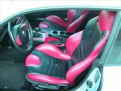 2000 BMW M Coupe in Titanium Silver Metallic over Imola Red & Black Nappa - Driver Seat
