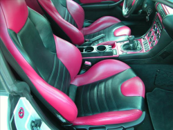 2000 BMW M Coupe in Titanium Silver Metallic over Imola Red & Black Nappa - Passenger Seat