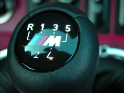 2000 BMW M Coupe in Titanium Silver Metallic over Imola Red & Black Nappa - ZHP Shift Knob Detail