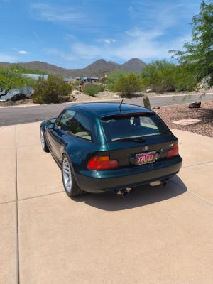 2000 BMW M Coupe in Oxford Green 2 Metallic over Dark Beige Oregon