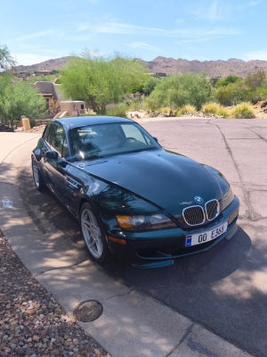2000 BMW M Coupe in Oxford Green 2 Metallic over Dark Beige Oregon