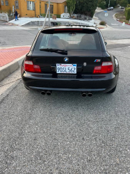 2000 BMW M Coupe in Cosmos Black Metallic over Imola Red & Black Nappa