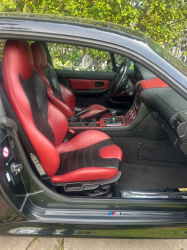 2000 BMW M Coupe in Cosmos Black Metallic over Imola Red & Black Nappa
