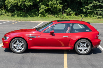2000 BMW M Coupe in Imola Red 2 over Imola Red & Black Nappa