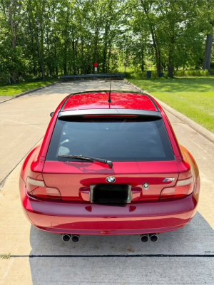 2000 BMW M Coupe in Imola Red 2 over Imola Red & Black Nappa