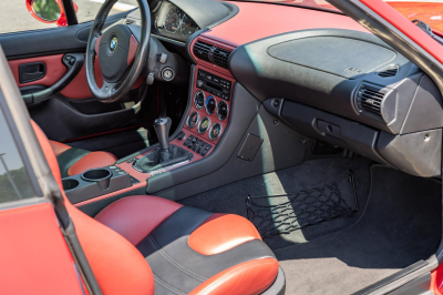 2000 BMW M Coupe in Imola Red 2 over Imola Red & Black Nappa
