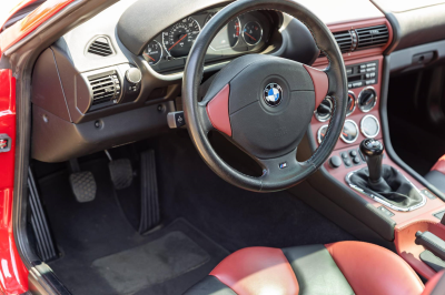2000 BMW M Coupe in Imola Red 2 over Imola Red & Black Nappa