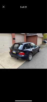 2000 BMW M Coupe in Cosmos Black Metallic over Kyalami Orange & Black Nappa