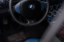 2000 BMW M Coupe in Estoril Blue Metallic over Estoril Blue & Black Nappa
