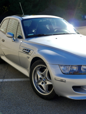 2000 BMW M Coupe in Titanium Silver Metallic over Black Nappa