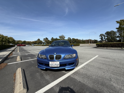 2000 BMW M Coupe in Estoril Blue Metallic over Estoril Blue & Black Nappa