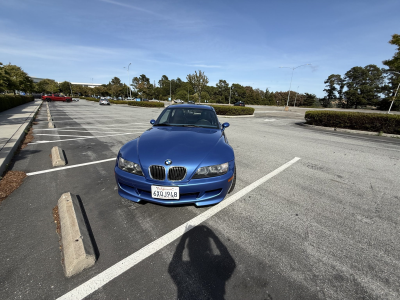 2000 BMW M Coupe in Estoril Blue Metallic over Estoril Blue & Black Nappa