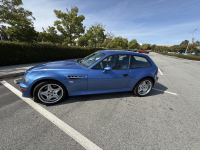 2000 BMW M Coupe in Estoril Blue Metallic over Estoril Blue & Black Nappa